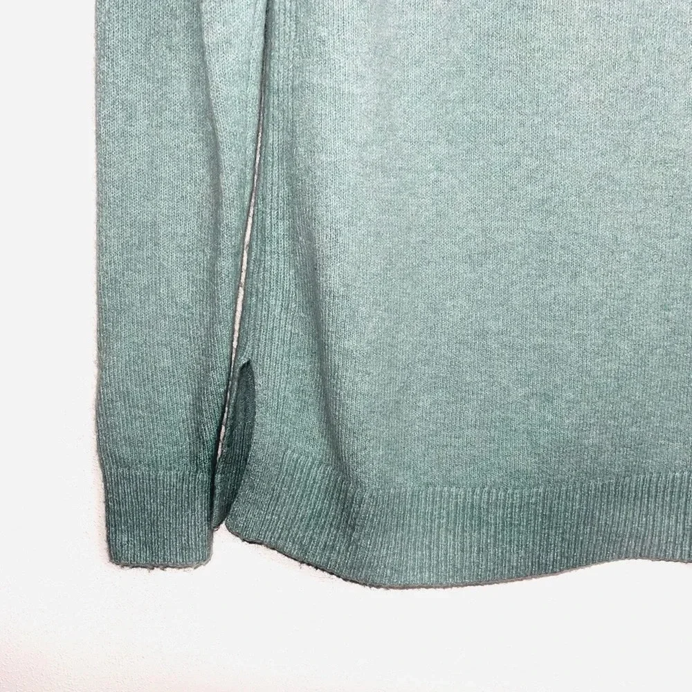 LOFT Aqua Mock Neck Wool Blend Plush Yarn Pullover Sweater Small Women’s